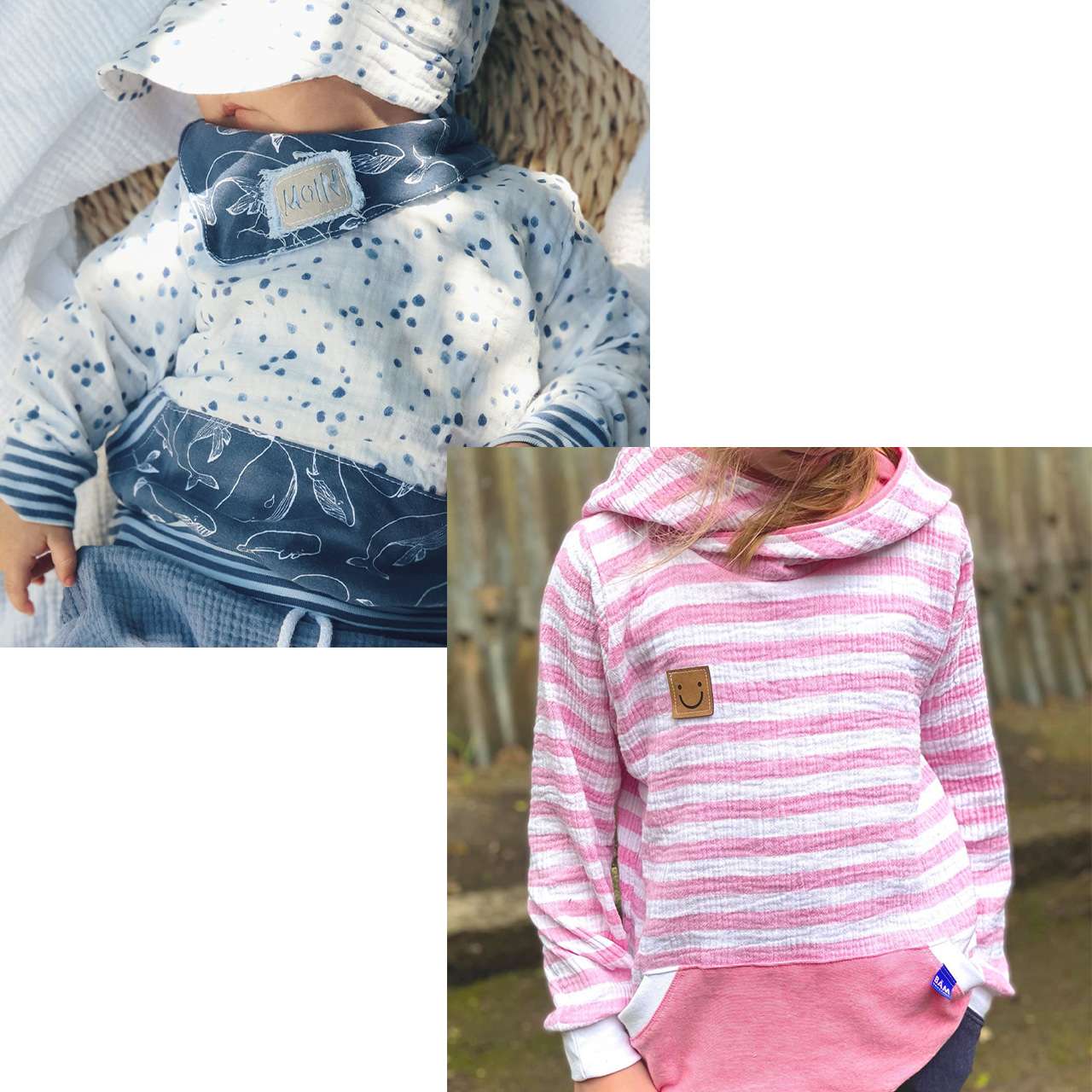 Snyggli-Schnittmuster-Musselin-Hoodie-Sweater-Musling-Babys-Kinder-Teens-Größe-56-170-Nähanleitung-Junge-Mädchen Hauptbild