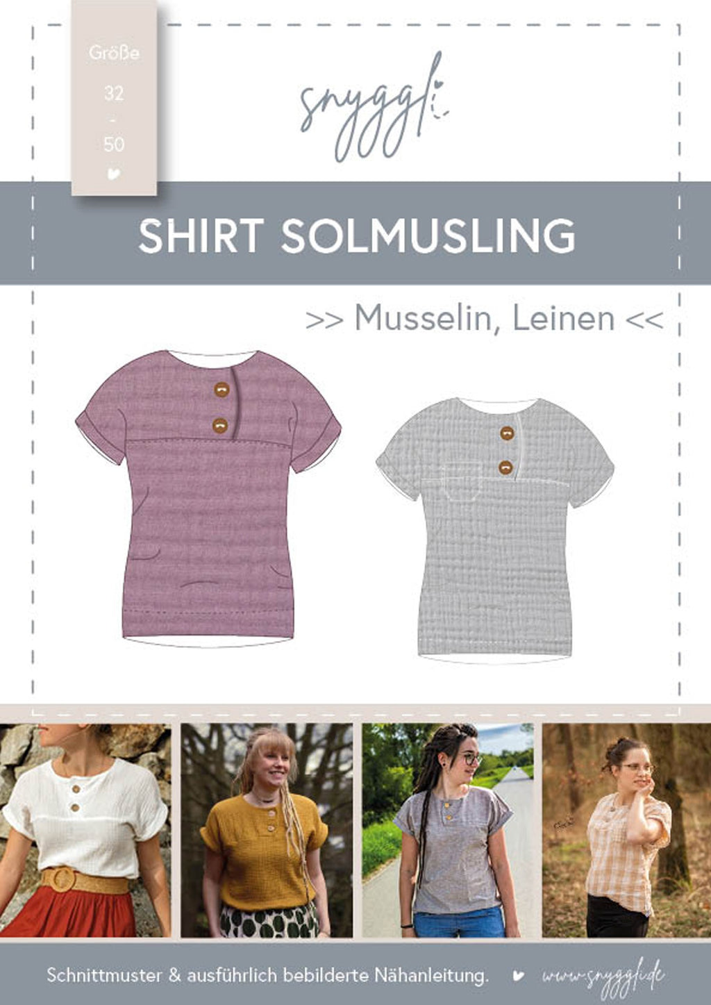 Snyggli-Schnittmuster-Musselin-Shirt-Solmusling-Damen-Leinen-Gr-32-50-Nähanleitung-Ebook-Sommer-cover