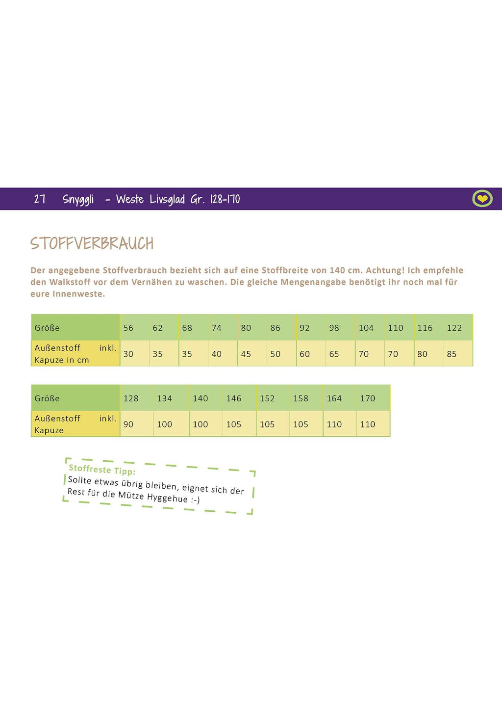 Snyggli-Schnittmuster-Nähanleitung-Weste-Livsglad-Kinder-Teens-Stoffverbrauch