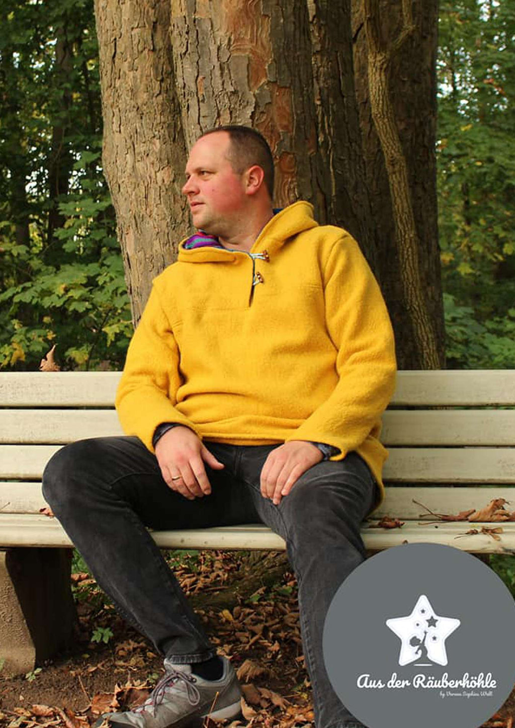 Snyggli-Schnittmuster-Outdoorhoodie-Hej-Varmen-Maenner-Herren-Walk-Männer-gelb_2