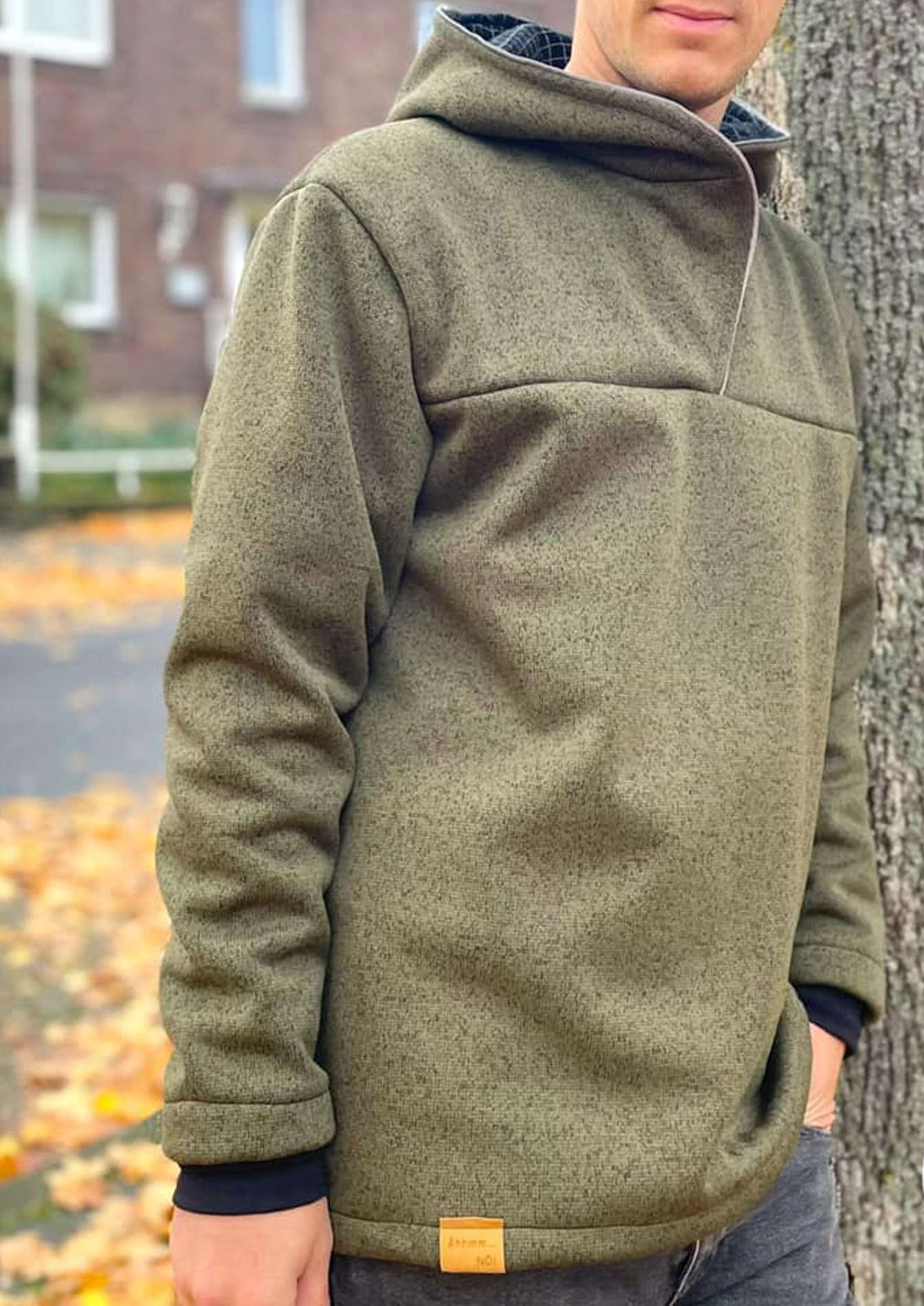 Snyggli-Schnittmuster-Outdoorhoodie-Hej-Varmen-Maenner-Herren-Walk-Männer-verdeckte-Ärmelbündchen