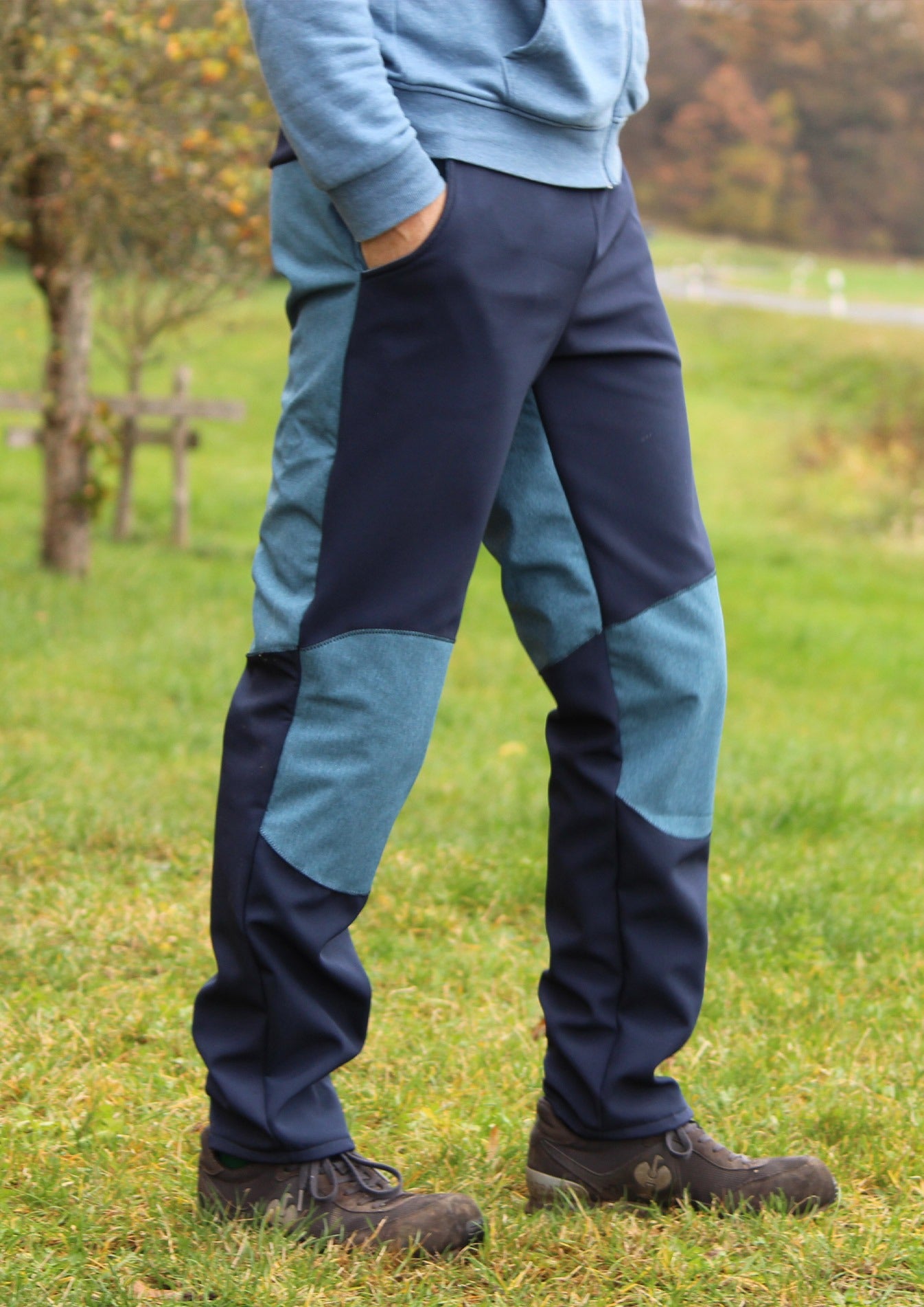 Snyggli-Schnittmuster-Outdoorhose-Hej-Vinter-Herren-Hose-Walk-Softshell-Gr-40-60-blau-softshell