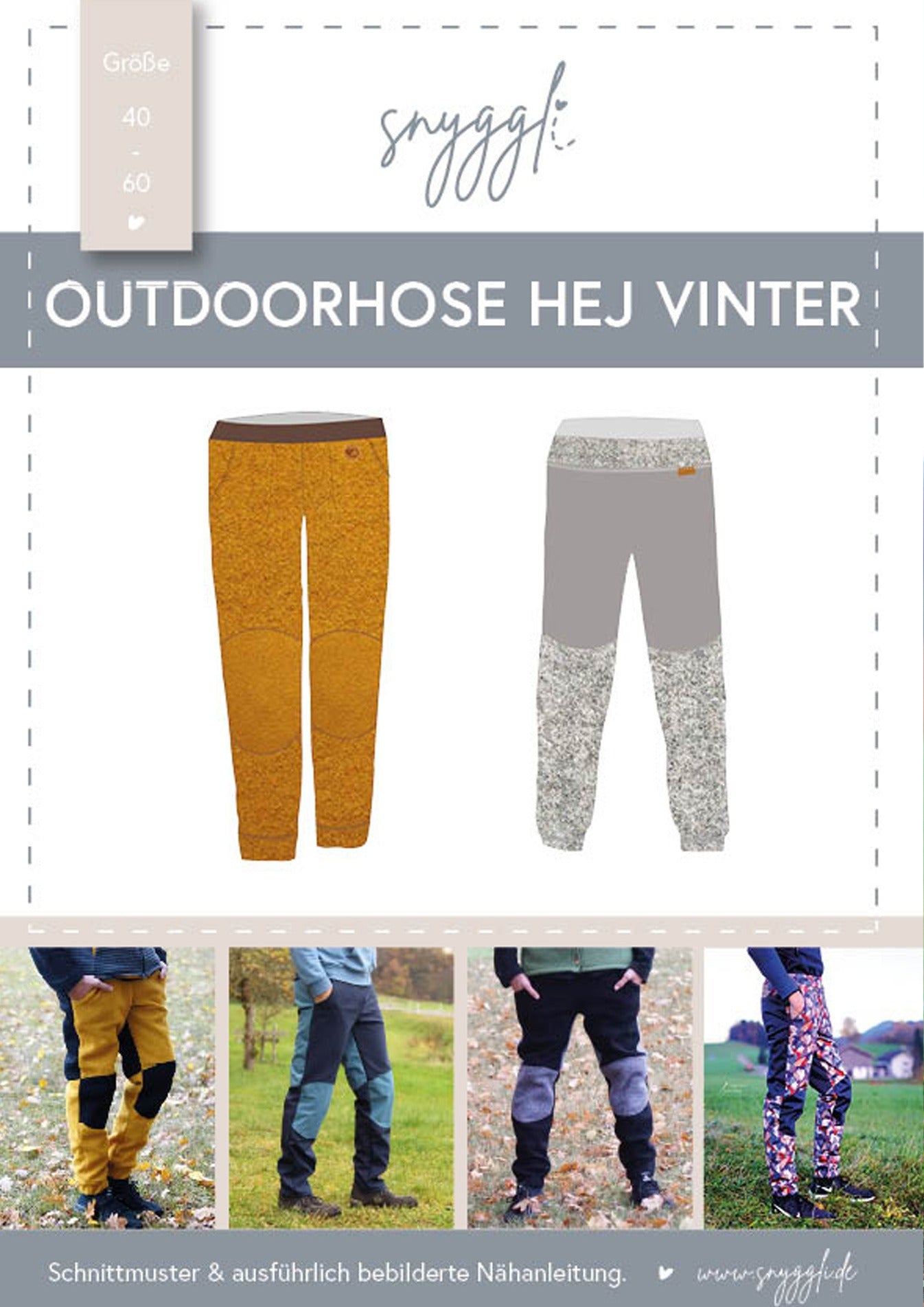 Snyggli-Schnittmuster-Outdoorhose-Hej-Vinter-Herren-Hose-Walk-Softshell-Gr-40-60-cover