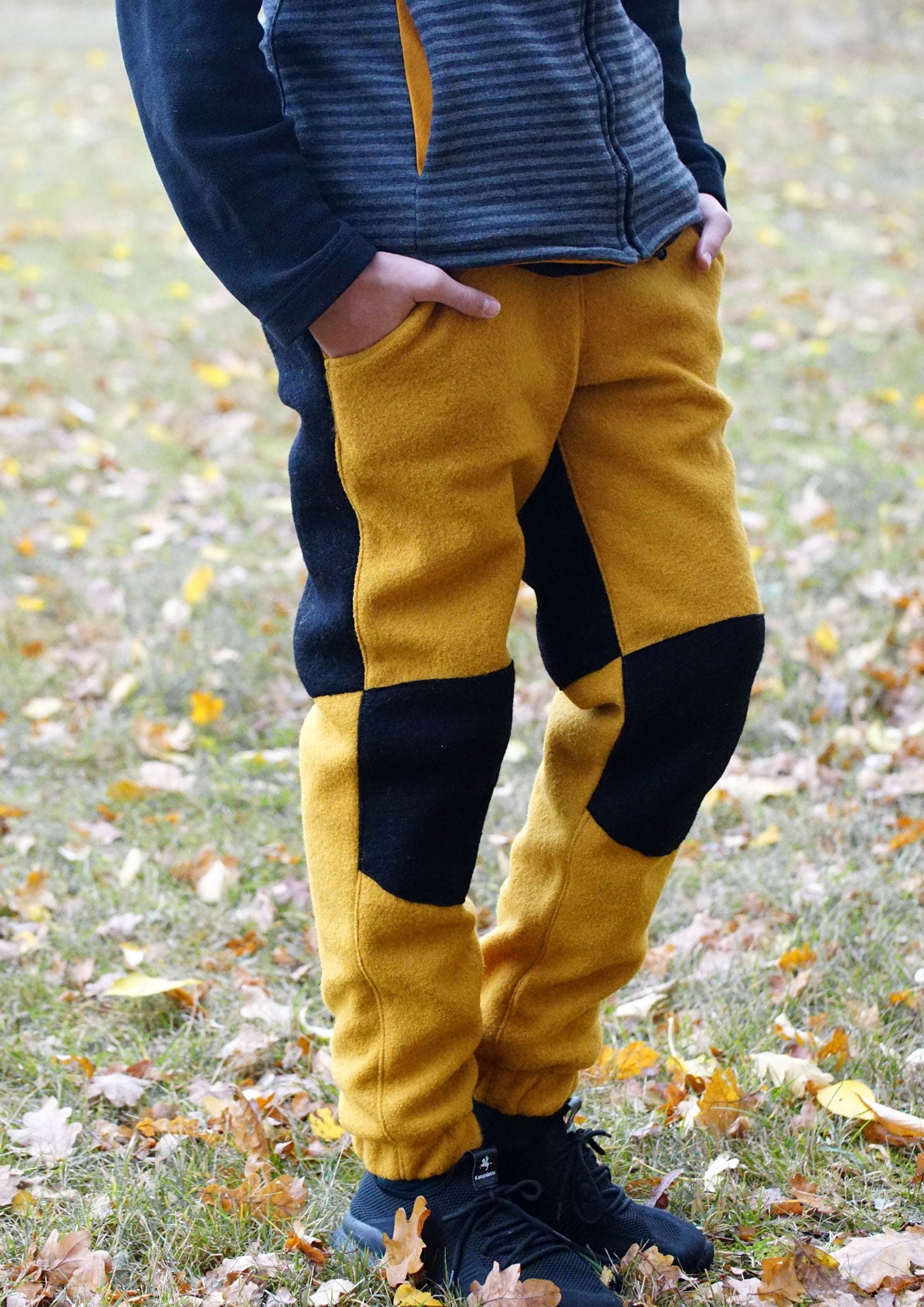 Snyggli-Schnittmuster-Outdoorhose-Hej-Vinter-Herren-Hose-Walk-Softshell-Gr-40-60-gelb