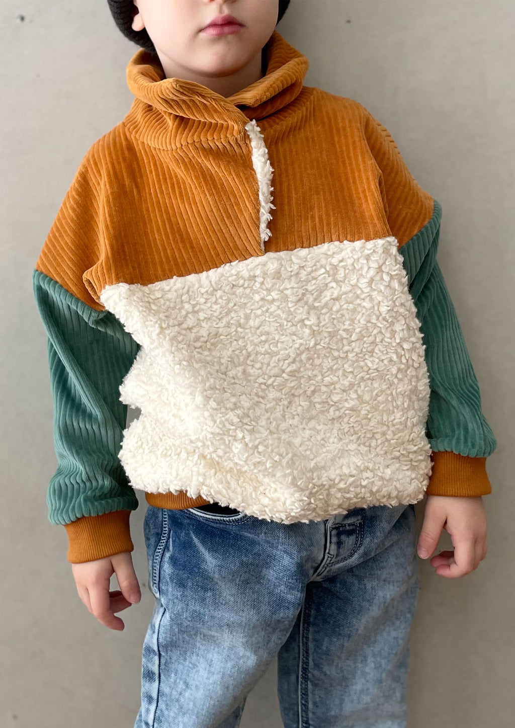 Snyggli-Schnittmuster-Troyer-Hej-Hjemme-Sweat-Fleece-Teddy-Babys-Kinder-Jungs-Mädchen-Teens-Gr-56-122-cord