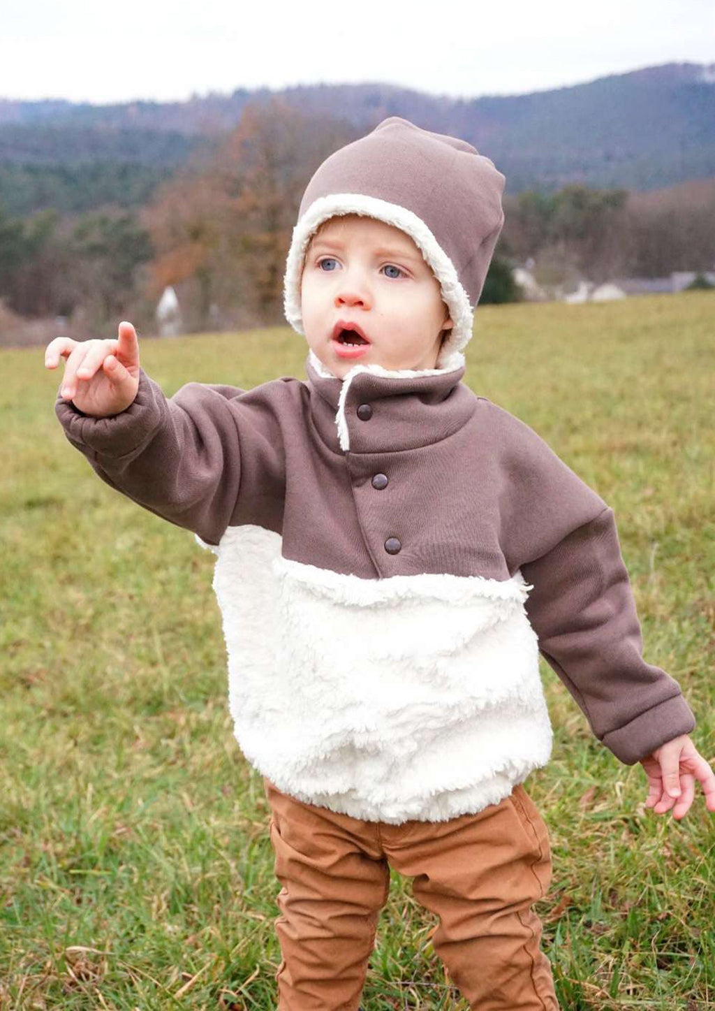 Snyggli-Schnittmuster-Troyer-Hej-Hjemme-Sweat-Fleece-Teddy-Babys-Kinder-Jungs-Mädchen-Teens-Gr-56-122-junge