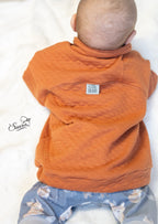 Snyggli-Schnittmuster-Troyer-Hej-Hjemme-Sweat-Fleece-Teddy-Babys-Kinder-Jungs-Mädchen-Teens-Gr-56-122-stepp-organge