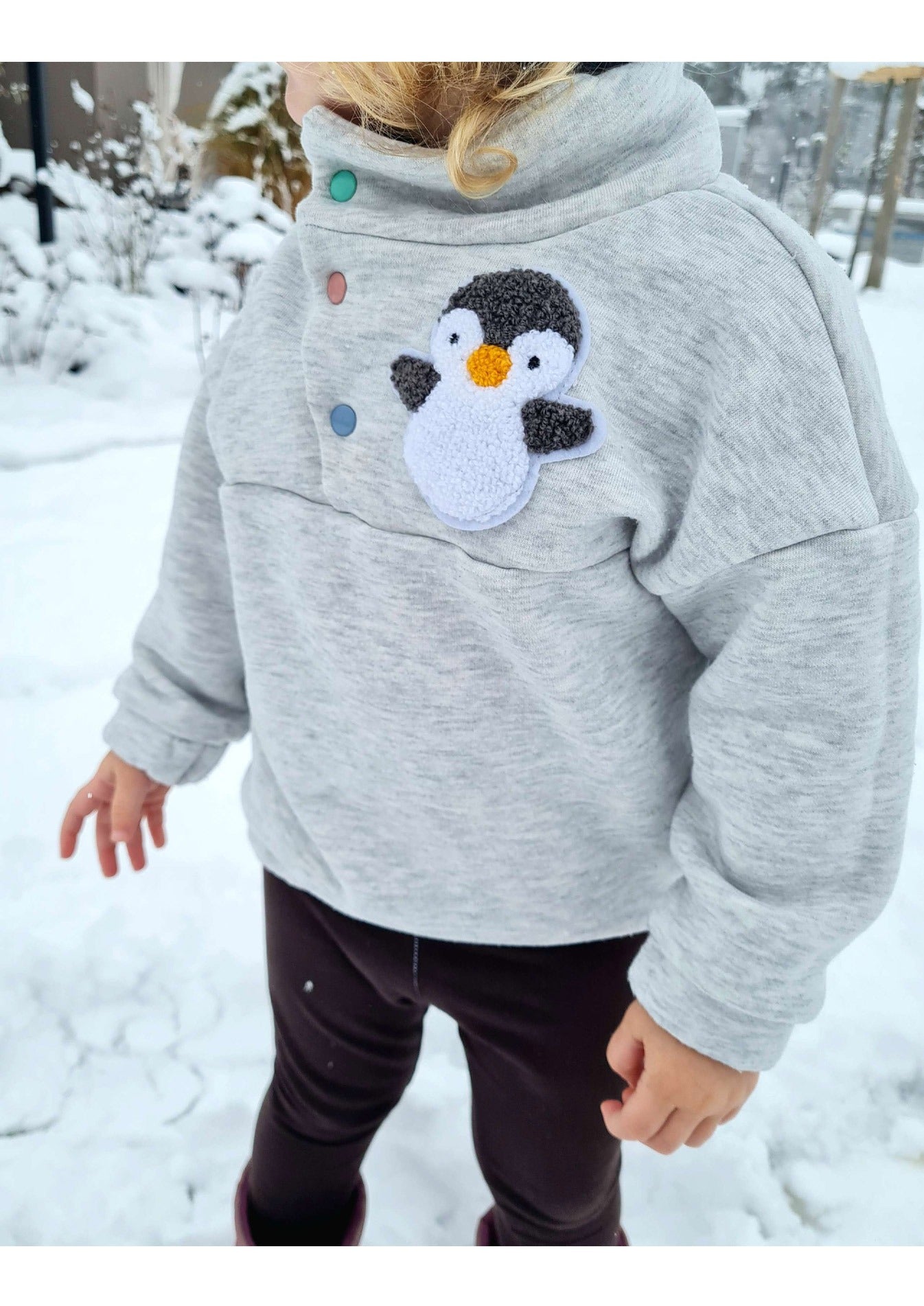 Snyggli-Schnittmuster-Troyer-Hej-Hjemme-Sweat-Fleece-Teddy-Babys-Kinder-Jungs-Mädchen-Teens-Gr-56-122-sweat-grau