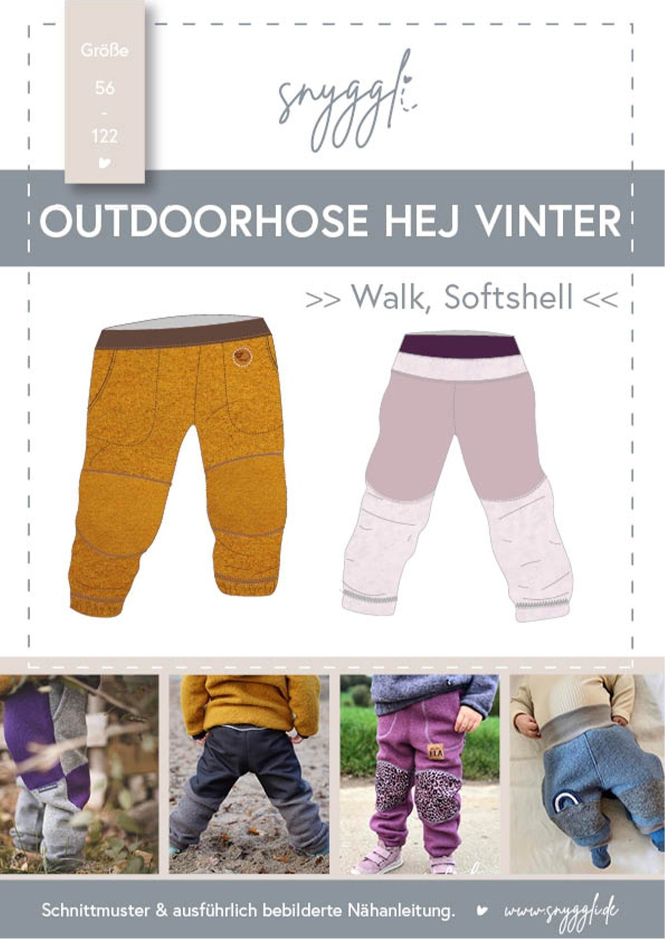 Snyggli-Schnittmuster-Walkhose-Outdoorhose-Hej-Vinter-Babys-Kinder-Gr-56-122-Cover