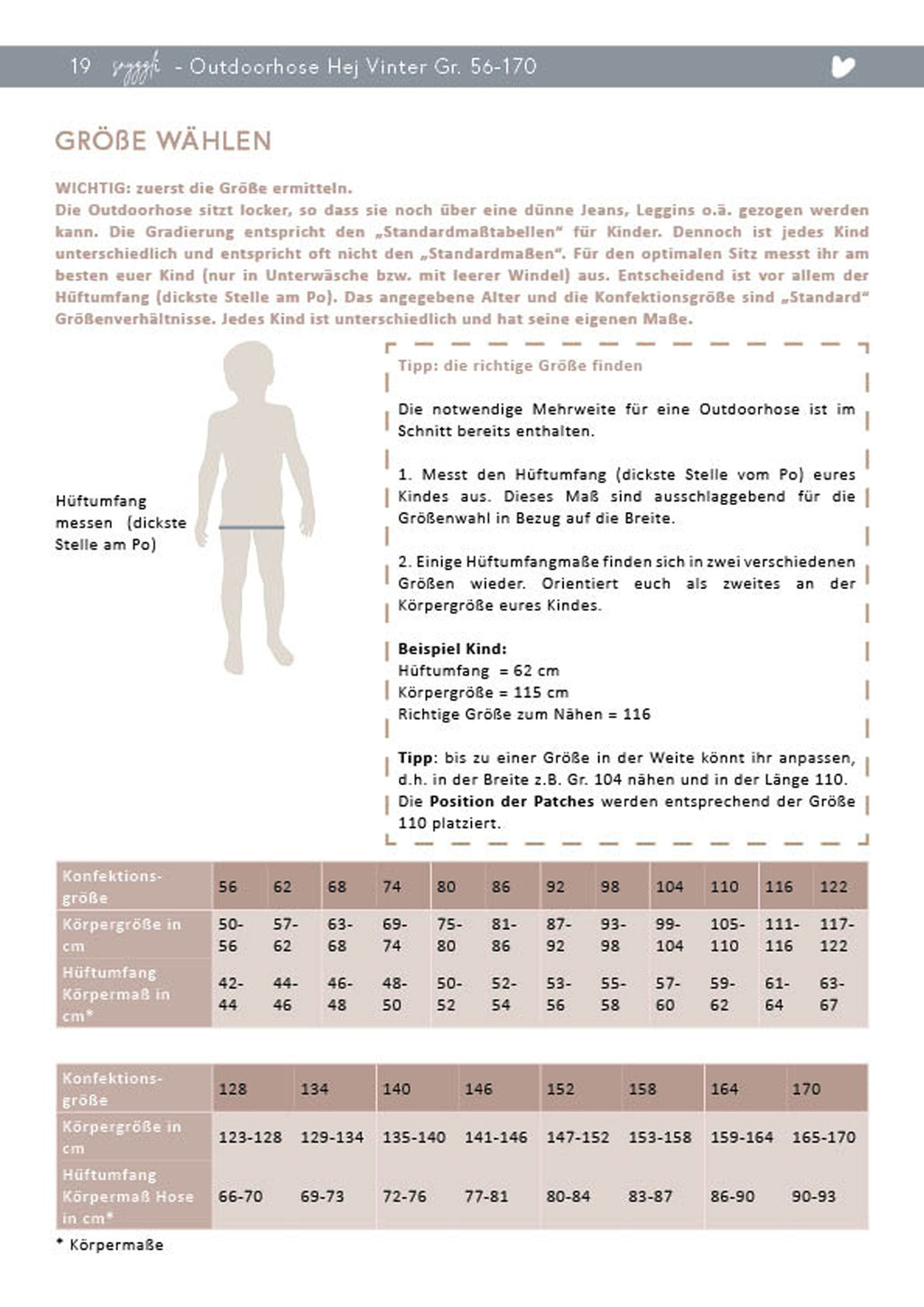 Snyggli-Schnittmuster-Walkhose-Outdoorhose-Hej-Vinter-Babys-Kinder-Gr-56-122-Maßtabelle