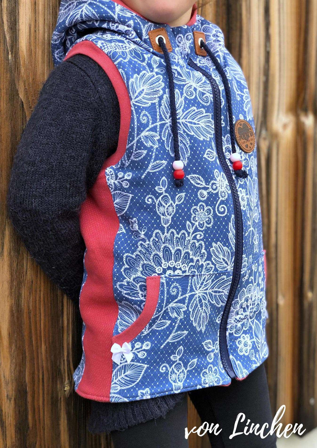 Snyggli-Schnittmuster-Weste-Livsglad-Baby-Kinder-Nähanleitung-Mädchen-Teilung