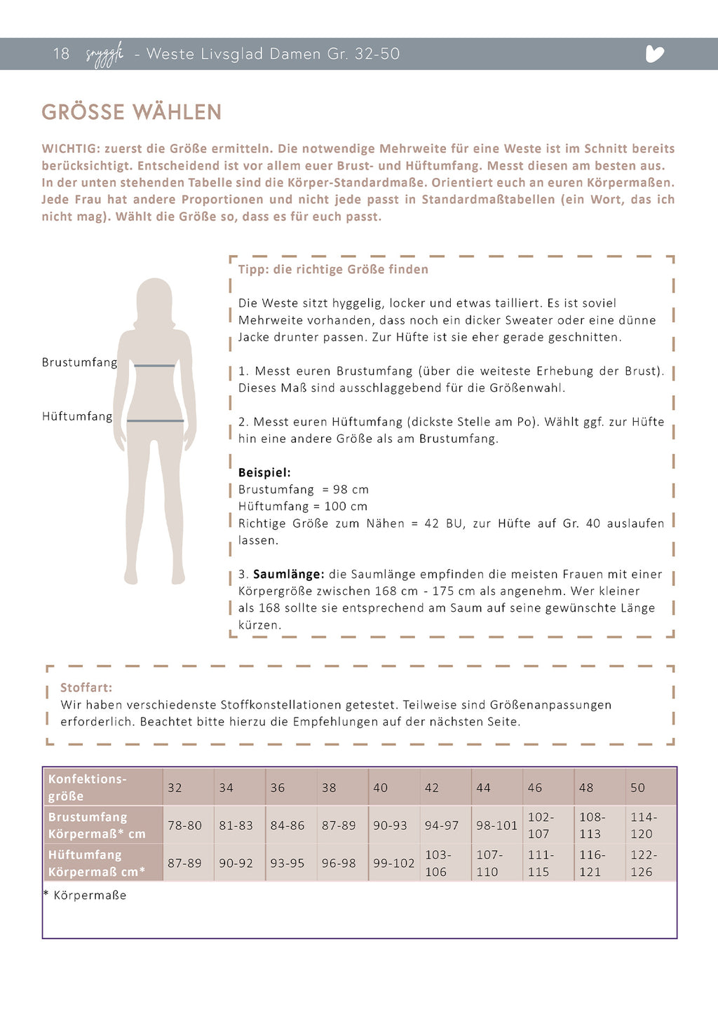 Snyggli-Schnittmuster-Weste-Livsglad-Damen-Gr-32-50-ebook-Naehanleitung-Knopfleiste-Masstabelle