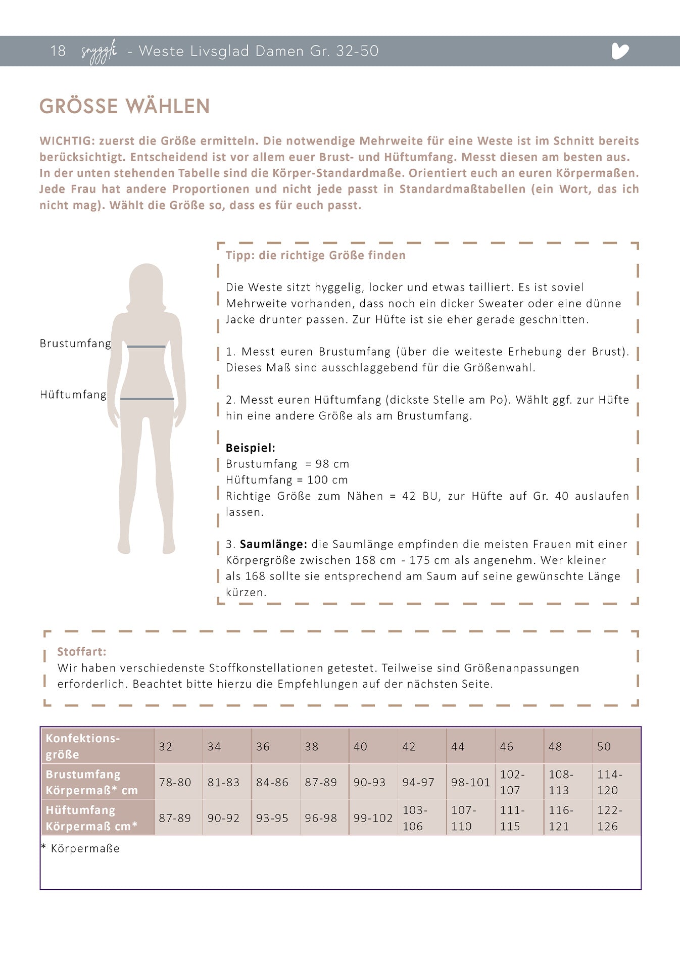 Snyggli-Schnittmuster-Weste-Livsglad-Damen-Gr-32-50-ebook-Naehanleitung-Knopfleiste-Masstabelle
