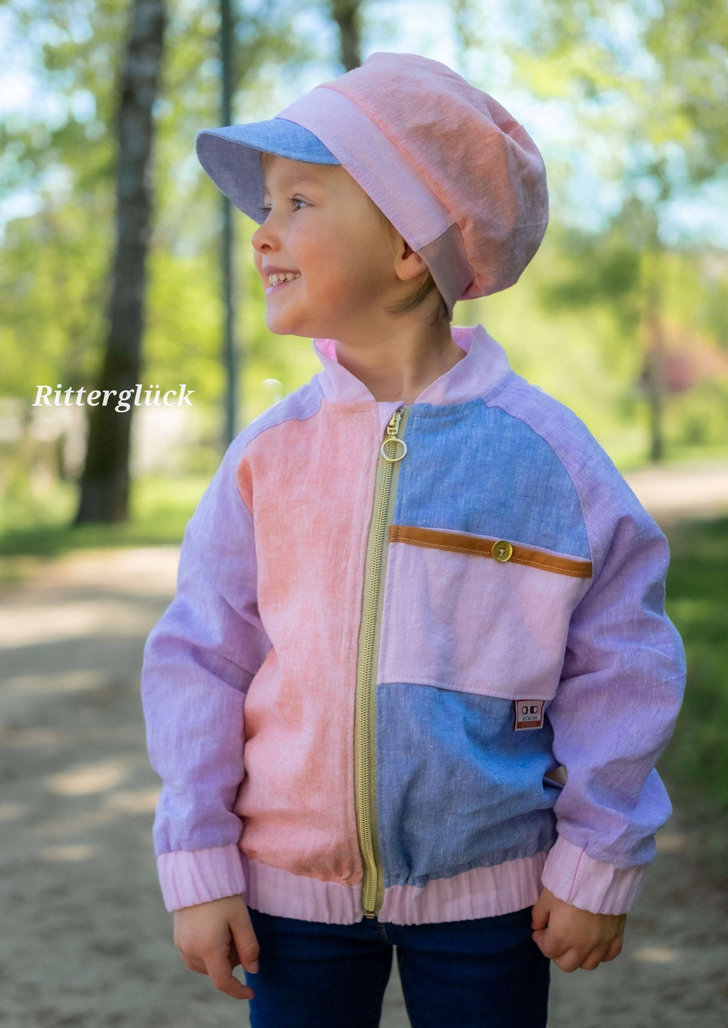 Snyggli-Schnittmuster-collegejacke-helt-mig-babys-kinder-teens-junge-mädchen-nähanleitung-ebook-größe-56-170-leinen-mütze-sommerhue-