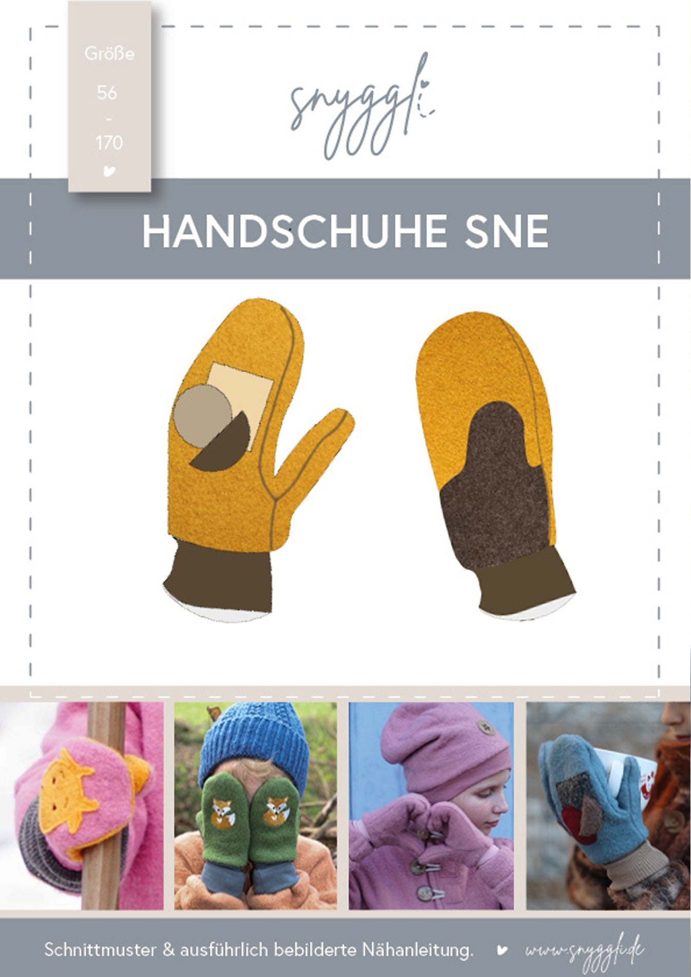 Handschuhe Sne | Gr. 56-170 und XS-XXL unisex