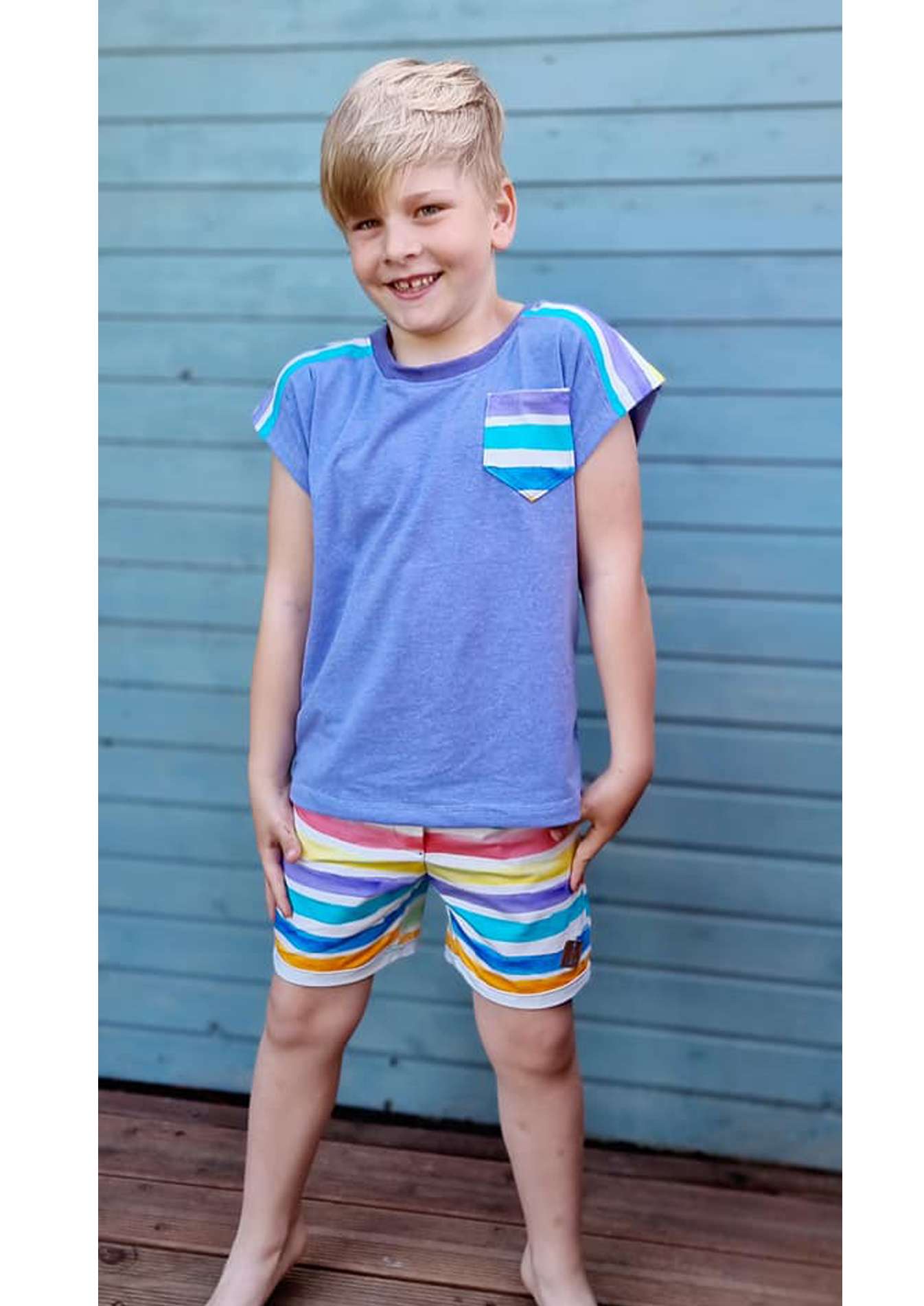 Snyggli Schnittmuster kurze Hose Shorts Solbad Shirt Stranden j