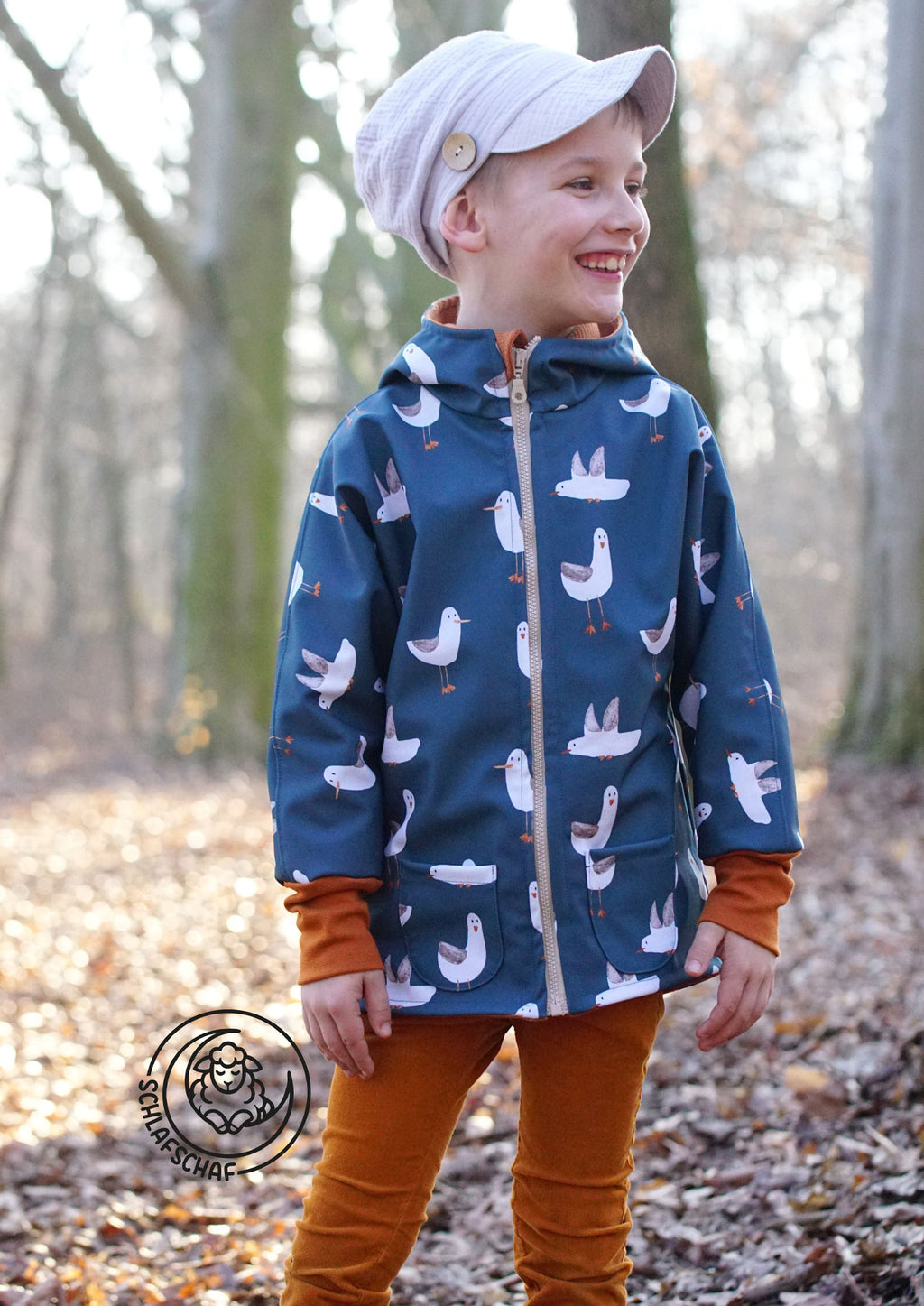 Snyggli-Schnittmuster-oversized-jacke-regnbuelys-babys-kinder-teens-junge-mädchen-nähanleitung-ebook-größe-56-170-musselin-mütze-sommerhue