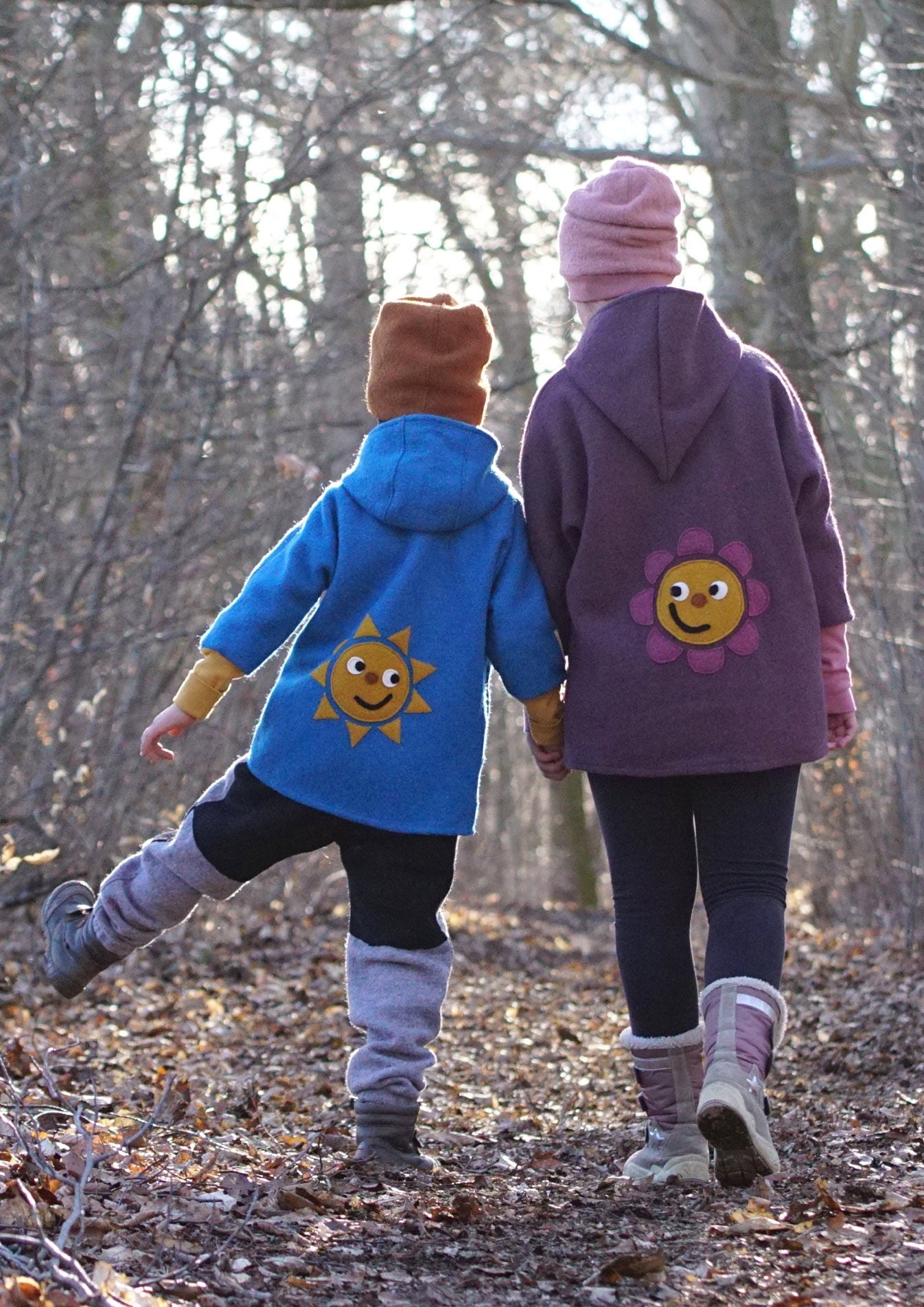 Snyggli-Schnittmuster-oversized-jacke-regnbuelys-babys-kinder-teens-junge-mädchen-nähanleitung-ebook-größe-56-170-walk-geschwister