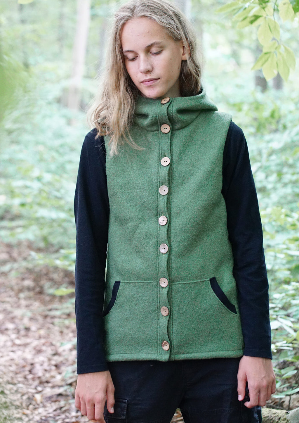 Snyggli-Weste-Livsglad-Herren-Schnittmuster-Männer-Walk-Softshell-Gr-40-60-Knopfleiste