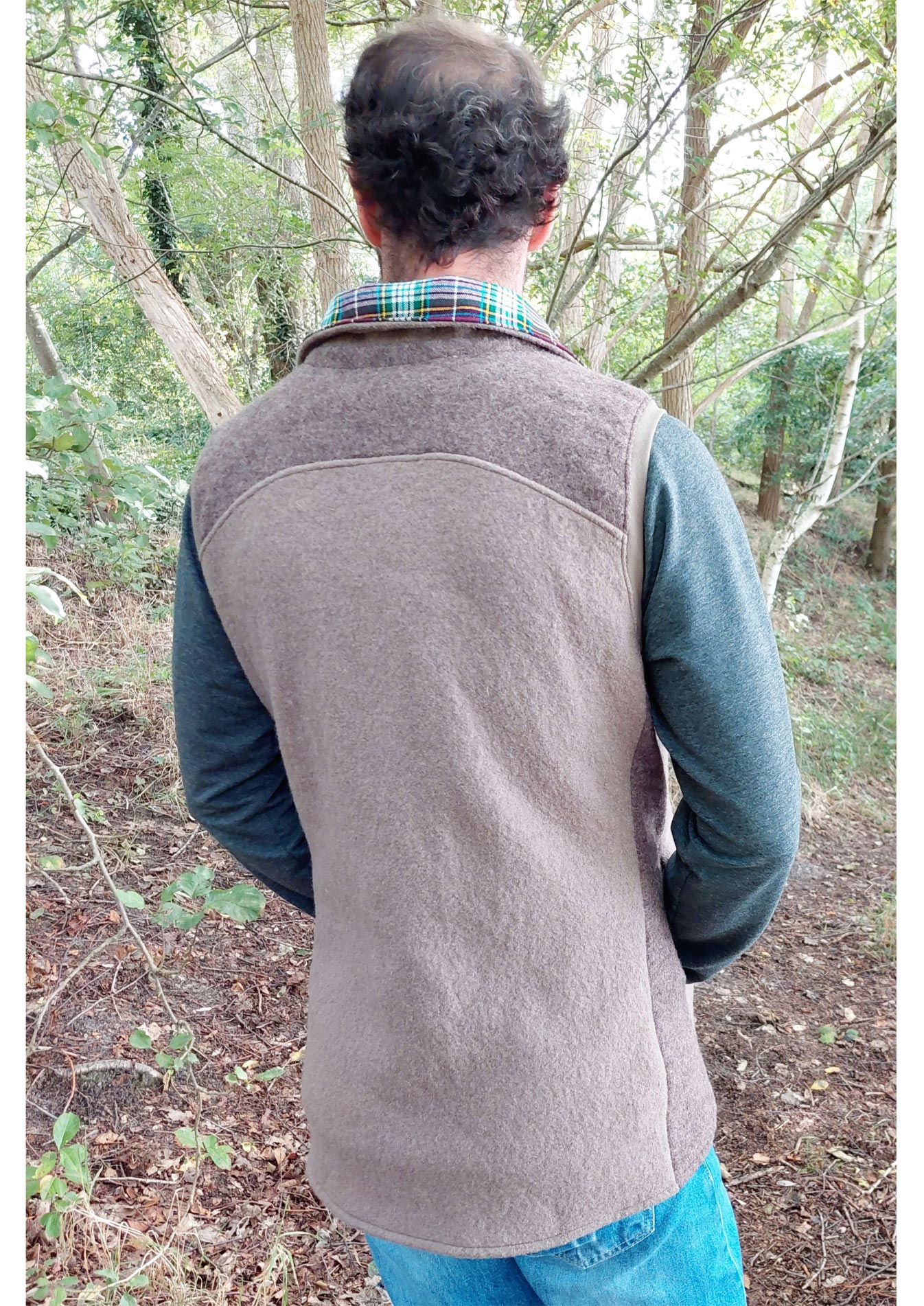 Snyggli-Weste-Livsglad-Herren-Schnittmuster-Männer-Walk-Softshell-Gr-40-60-Walk-beige