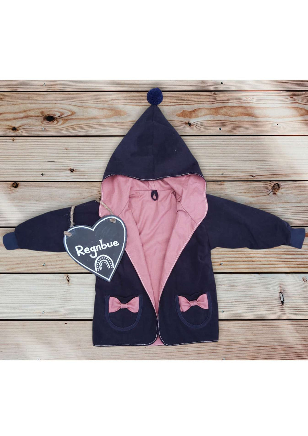 Snyggli-eBook-Jacke-Regnbue-Gr.-56-122-Babys-Kinder-Walk-Schnittmuster-Schleifchentasche