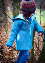 Snyggli-eBook-Jacke-Regnbue-Gr.-56-122-Babys-Kinder-Walk-Schnittmuster-blau