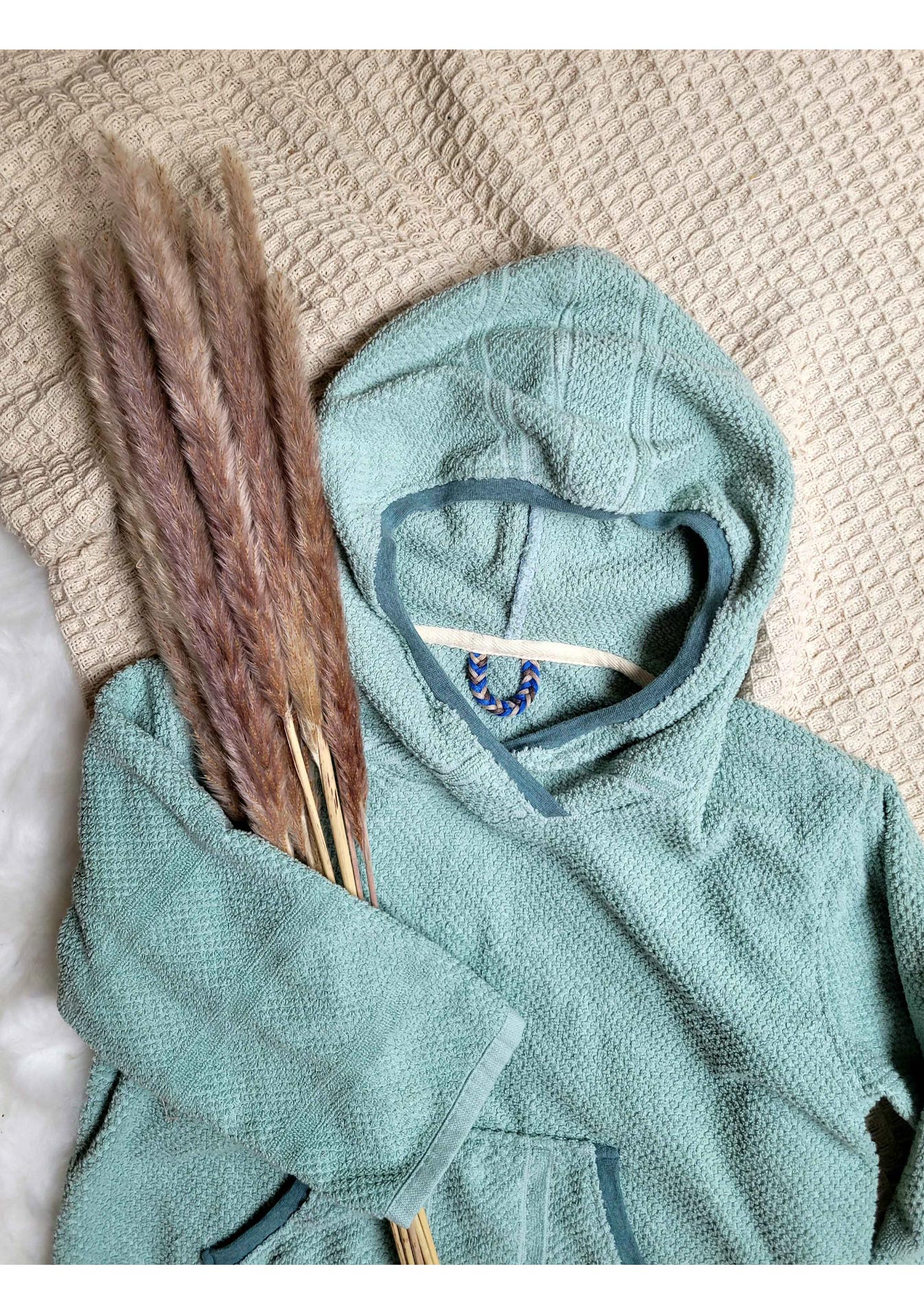 Snyggli_Ebook-Long-Beachhoodie-Poncho-Badeponcho-schwimmen-Sommerurlaub-Meer-Babys-Kinder-Teens-Junge-Mädchen-Gr-62-164-Musselin-Frottee-Versäuberung-Nacken