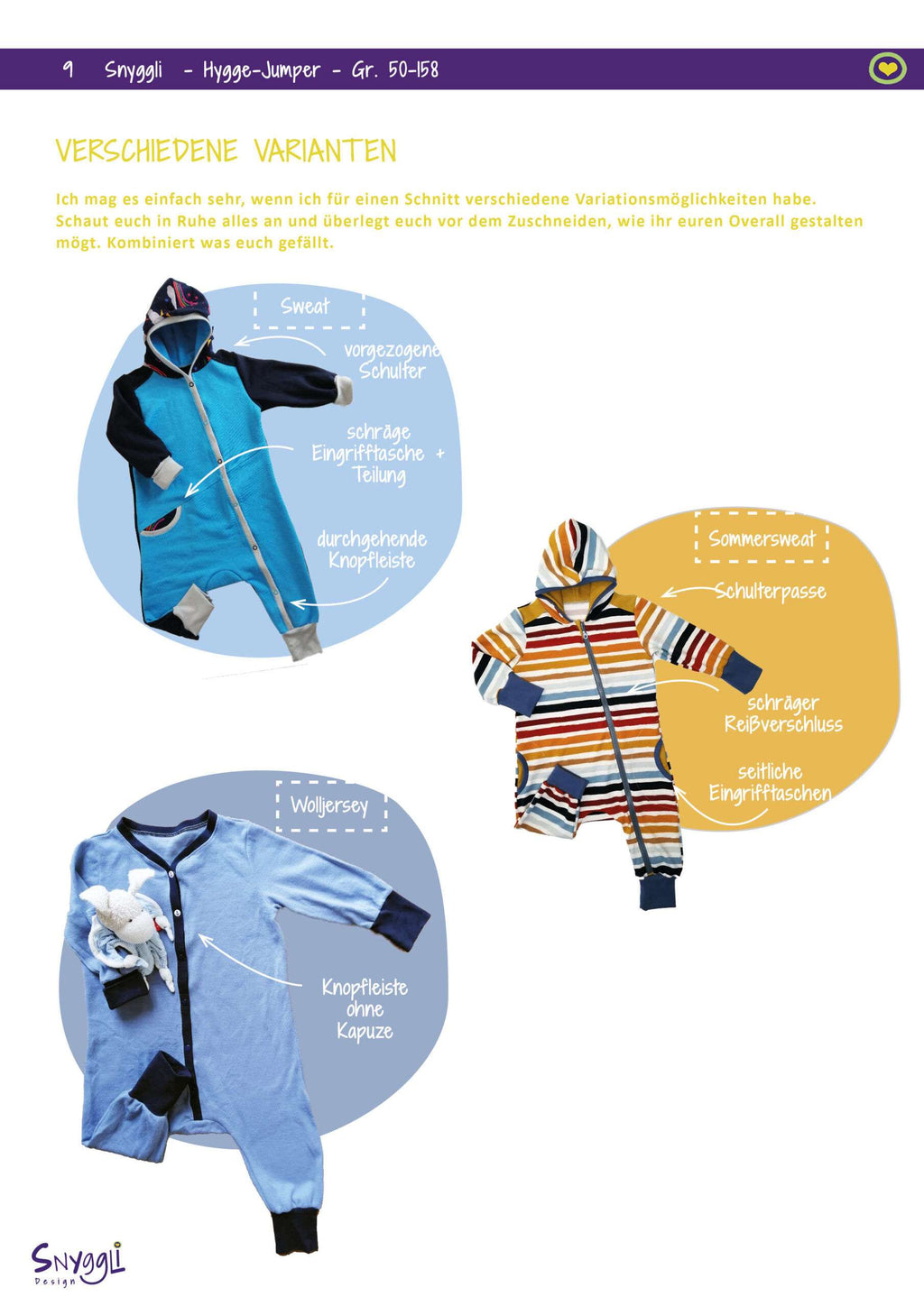 Hygge Jumper Schnittmuster ebook Snyggli Baby Kinder