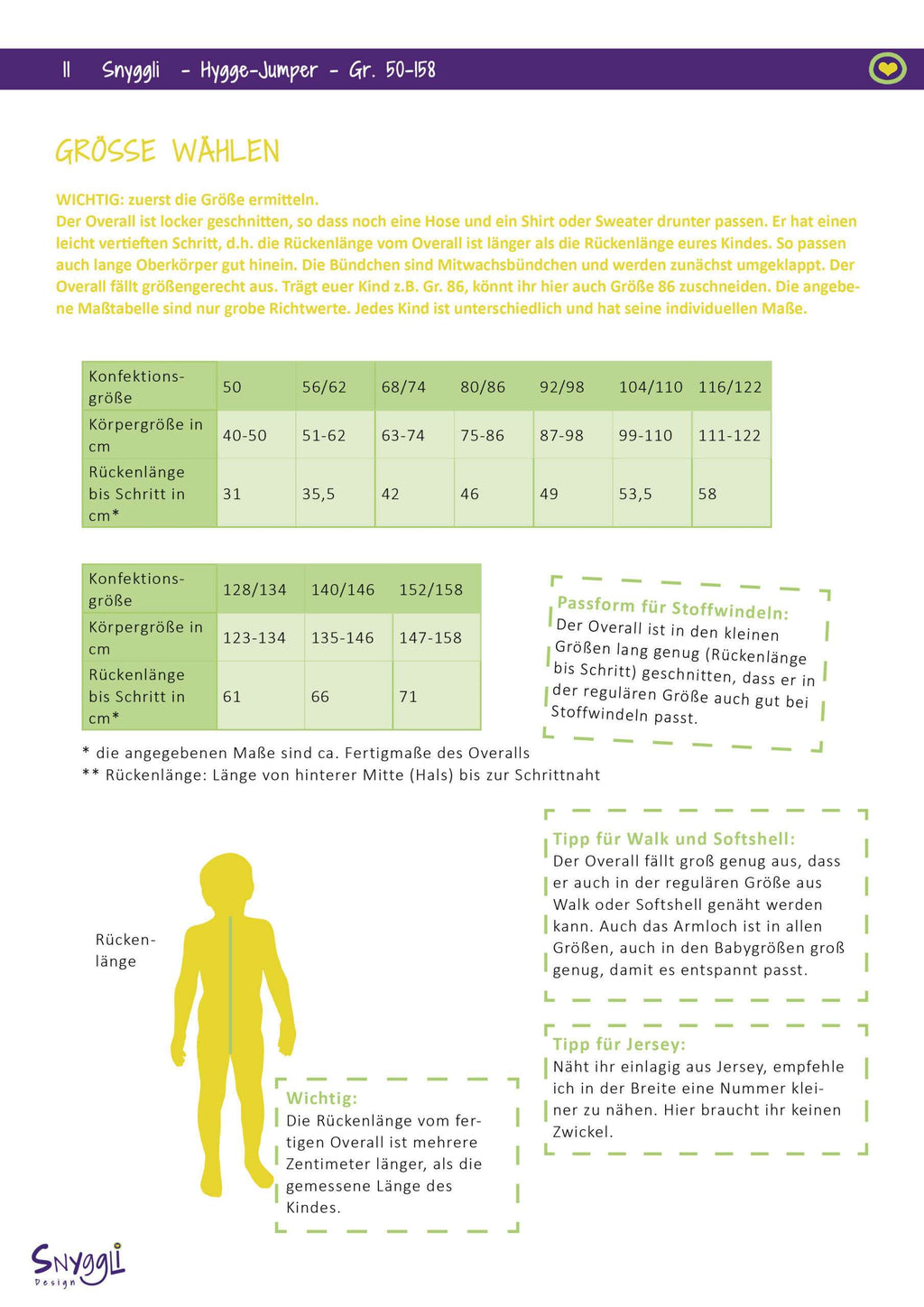 Hygge Jumper Schnittmuster ebook Snyggli Baby Kinder