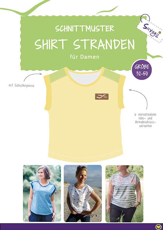 Shirt Stranden Gr. 32-50 Damen Schnittmuster Zweitbild