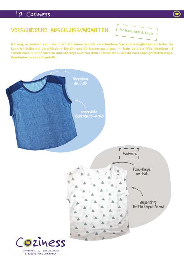 Shirt Damen eBook Schnittmuster