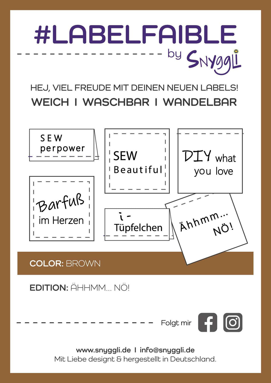 labelfaible etiketten snyggli labels