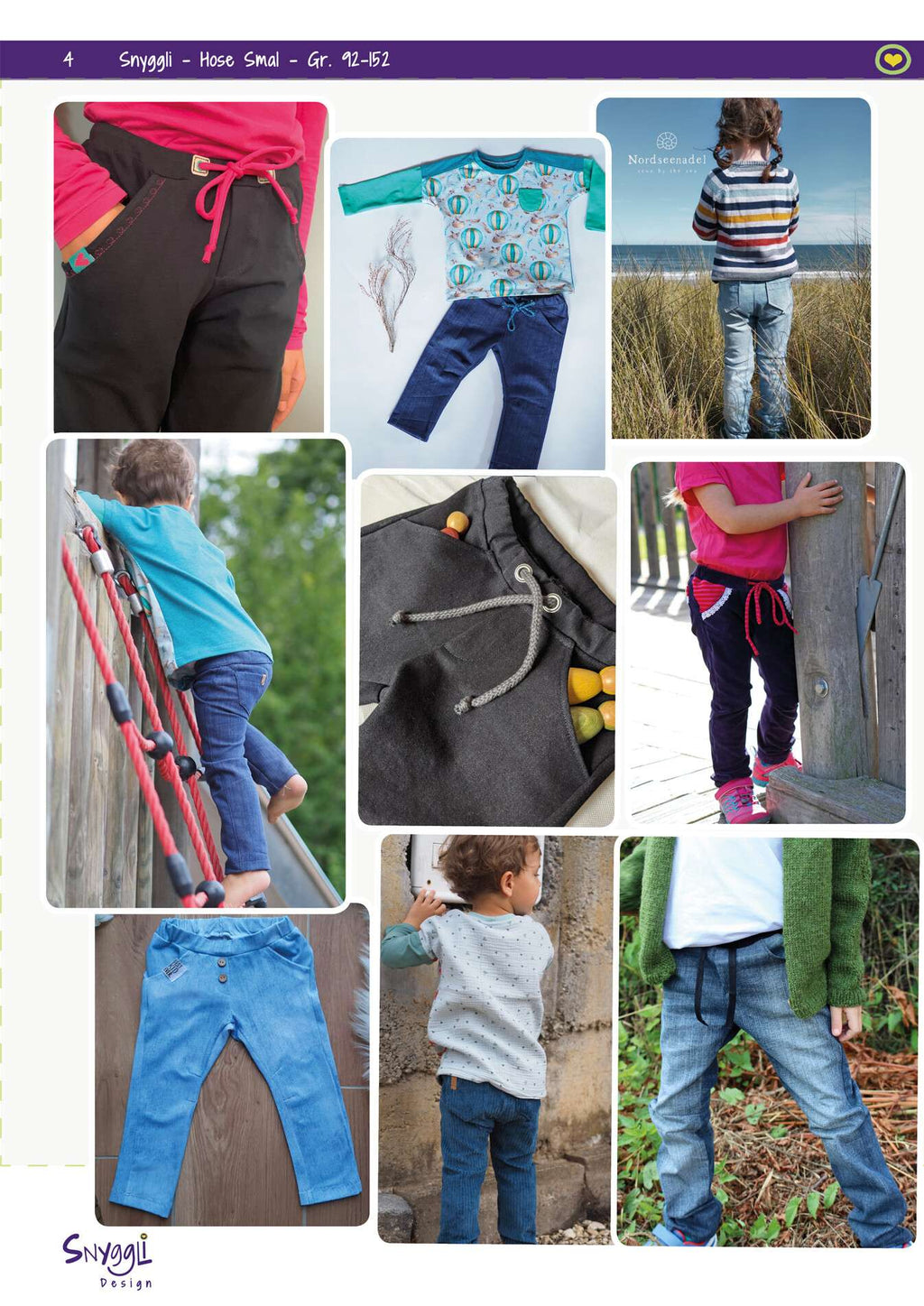 Schnittmuster Hose Smal Snyggli eBook Kinder