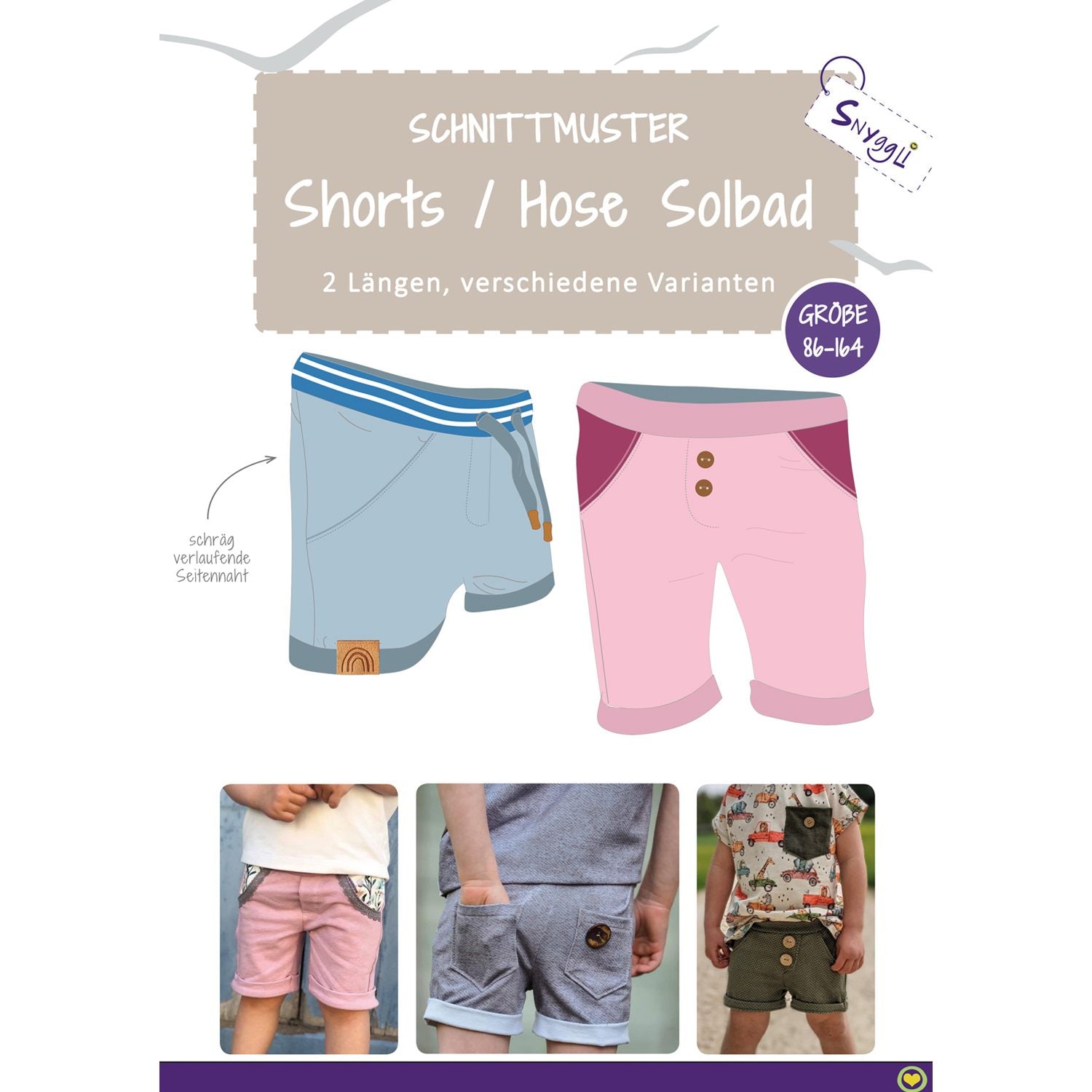 Sommerset Solbad + Lys | Gr. 86-164 | 1 Set: 2 Schnitte
