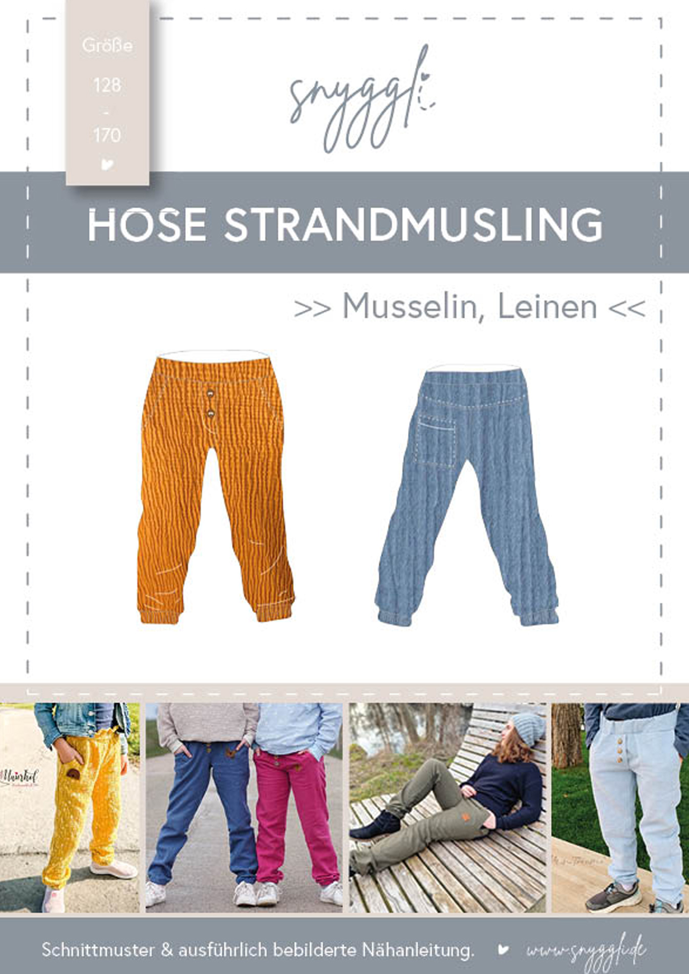 Snyggli-Musselin-Hose-Strandmusling-Schnittmuster-Leinen-Teens-Kinder-Sommer-Gr-128-170-Cover